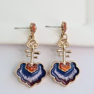 Dark Cloisonné Earrings
